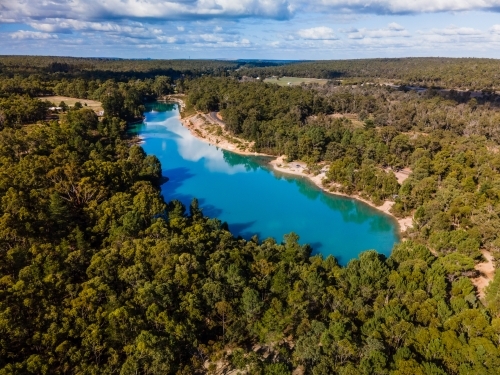 Black Diamond Lake - Australian Stock Image