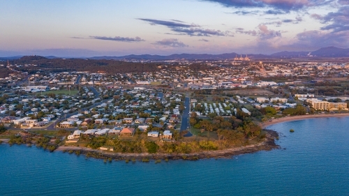 Horizontal shot of a residential area at bay point - Australian Stock Image