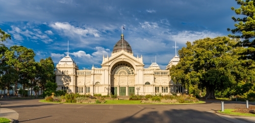 Horizontal shot of Royal Exhibition Building