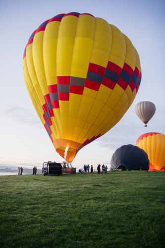 Hot Air Ballooning - Australian Stock Image