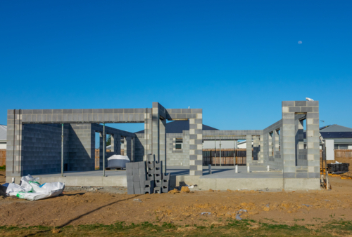 House under Construction - Australian Stock Image