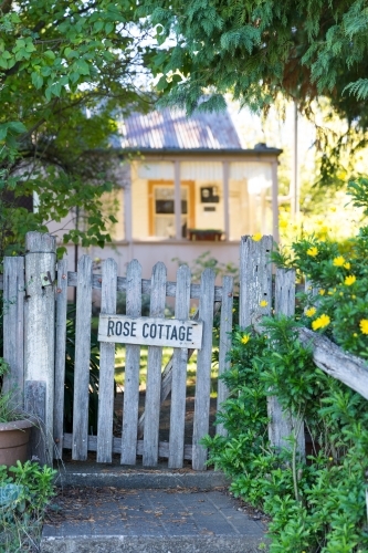 House within historic town of Hillend - Australian Stock Image