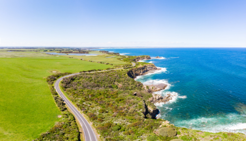 Iconic Bass Coast in between Cape Paterson and Inverloch in Victoria, Australia - Australian Stock Image