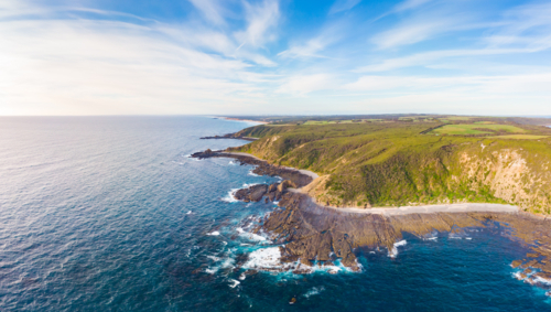 Iconic Bass Coast in near Cape Liptrap lighthouse in Victoria, Australia - Australian Stock Image