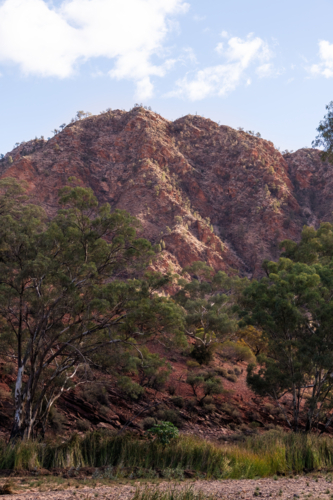 Imposing rocky hillside, Flinders Ranges - Australian Stock Image