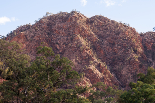 Imposing rocky hillside, Flinders Ranges - Australian Stock Image