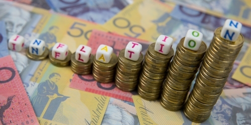 Inflation Concept - Australian Stock Image