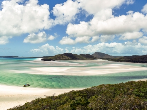 Inlet to beach on a tropical island - Australian Stock Image