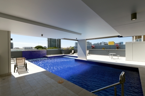 Inner city building pool - Australian Stock Image