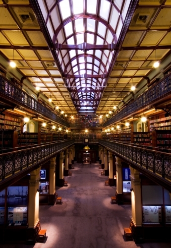 Inside Mortlock wing of State Library of South Australia
