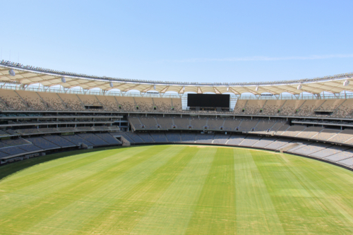 Inside Perth Stadium when empty - Australian Stock Image