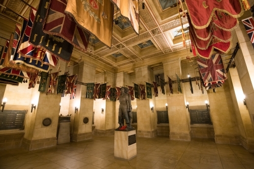 Inside the Shrine of Remembrance in Melbourne - Australian Stock Image