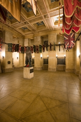 Inside the Shrine of Remembrance in Melbourne - Australian Stock Image