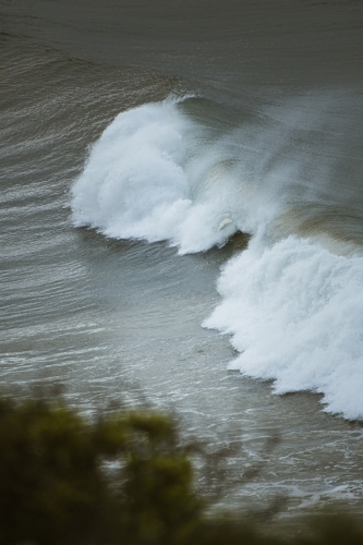 Intense Crashing Waves on the Great Ocean Road - Australian Stock Image