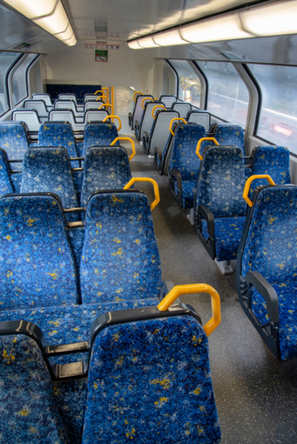 Interior of a Sydney train - Australian Stock Image