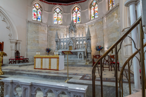 Interior of the St Mary and Joseph Catholic Church in Armidale - Australian Stock Image