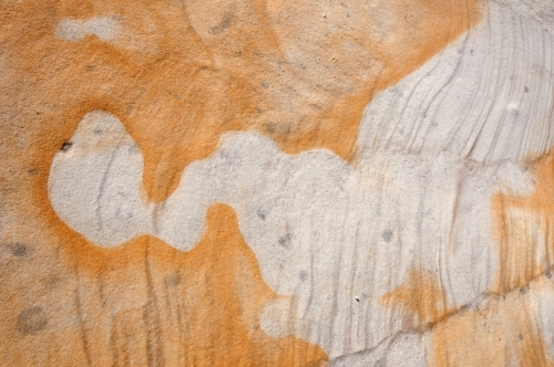 Iron staining in sandstone