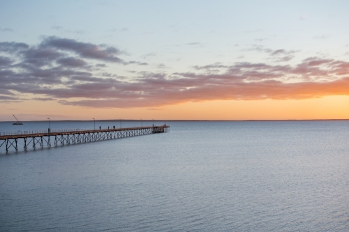 Jetty at sunset in Ceduna - Australian Stock Image