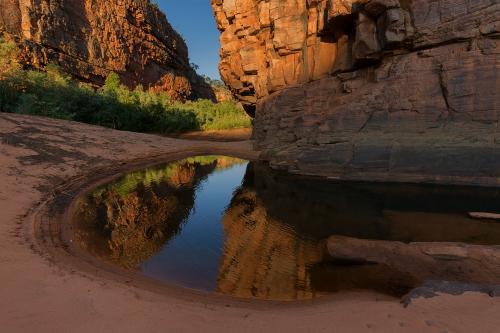 Katherine Gorge shadows and reflections - Australian Stock Image