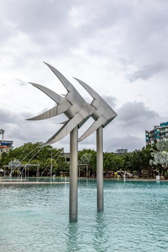 Lagoon Pool Cairns - Australian Stock Image