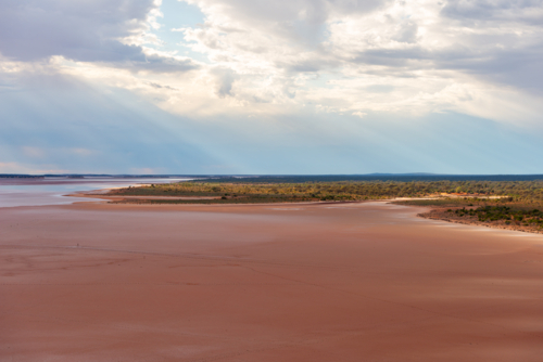 Lake Ballard Menzies Western Australia - Australian Stock Image