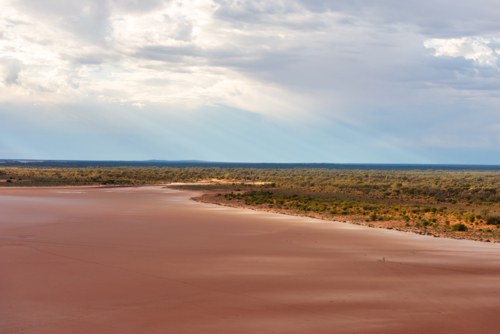 Lake Ballard Menzies Western Australia - Australian Stock Image