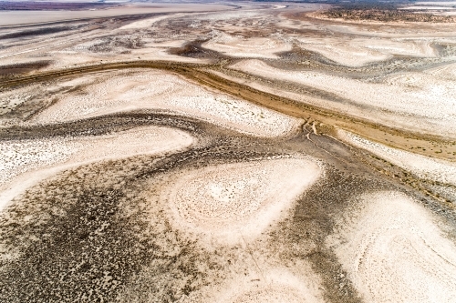 Lake Bindegolly National Park in drought.