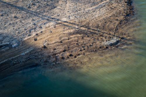 Lake shore texture - Australian Stock Image