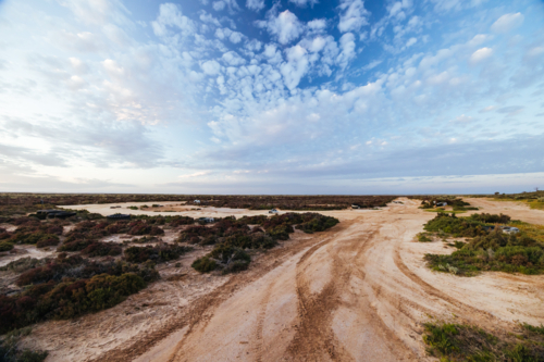 LAKE TYRRELL, AUSTRALIA - SEPTEMBER 27 2025: Site of the old Mallee Rally course - Australian Stock Image