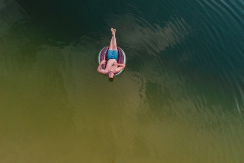 Lake Wabby (the green lake), - Australian Stock Image