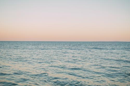 Landscape image of beach along Sunshine Coast - Australian Stock Image