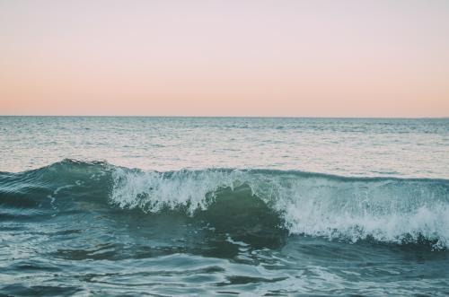 Landscape image of beach along Sunshine Coast - Australian Stock Image