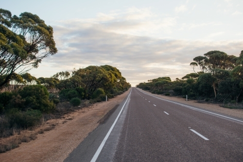 Landscape of Barrier Highway - Australian Stock Image