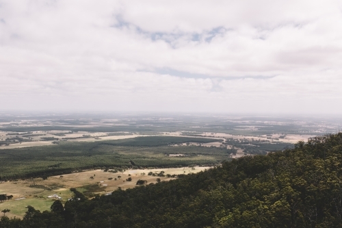 Landscape of hills and country side - Australian Stock Image