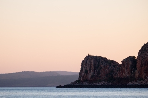 Landscape of Remote uninhabited cliffs and lands of North West Australia - Australian Stock Image