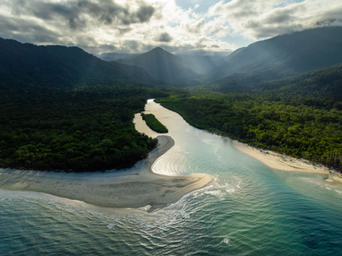Landscape of the Daintree Coast - Australian Stock Image