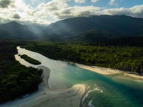 Landscape of the Daintree Coast - Australian Stock Image