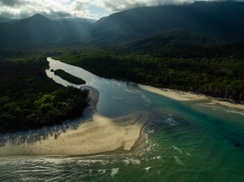 Landscape of the Daintree Coast - Australian Stock Image