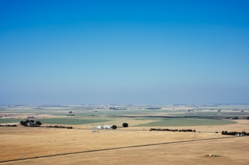 Landscape view of Dry and Rural South Australia - Australian Stock Image