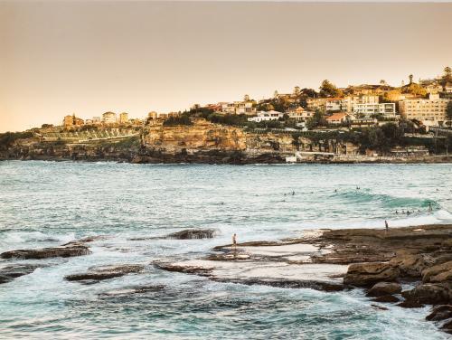 Landscape view of sea cliffs