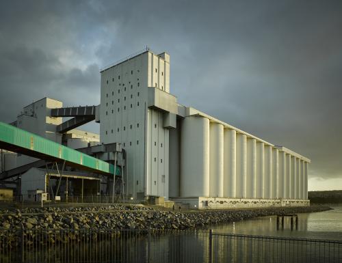 Large Grain Silos - Australian Stock Image