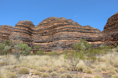 Large striped boulders on a sunny day - Australian Stock Image