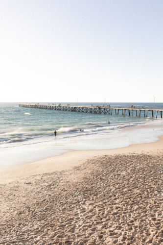 Late afternoon at Port Noarlunga Jetty - Australian Stock Image