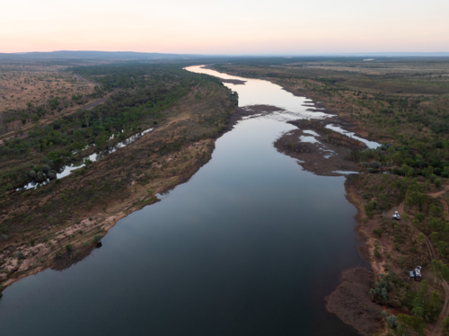 Late afternoon at the Pentecost River, Western Australia - Australian Stock Image