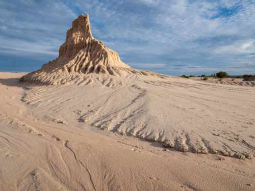 Late afternoon at the Walls of China, Lake Mungo - Australian Stock Image