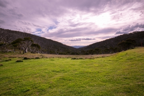 Late afternoon view at Dead Horse Gap - Australian Stock Image