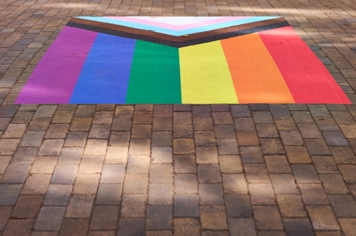 LGBTIQ+ Flag at University Campus
