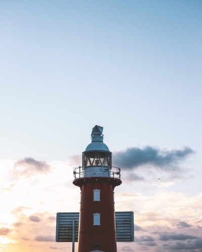 Lighthouse at sunset