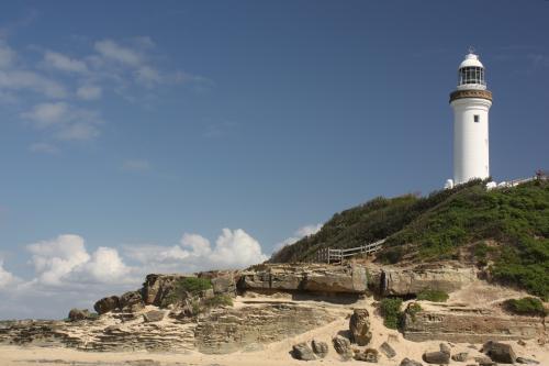 Lighthouse on a cliff - Australian Stock Image
