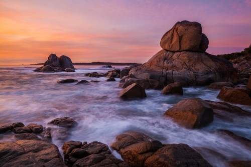 Little Elephant Rock - Binalong Bay - Tasmania - Australian Stock Image